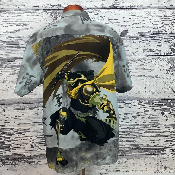 Japanese Anime Button Up Shirt - Size Large - Picture 2 of 8